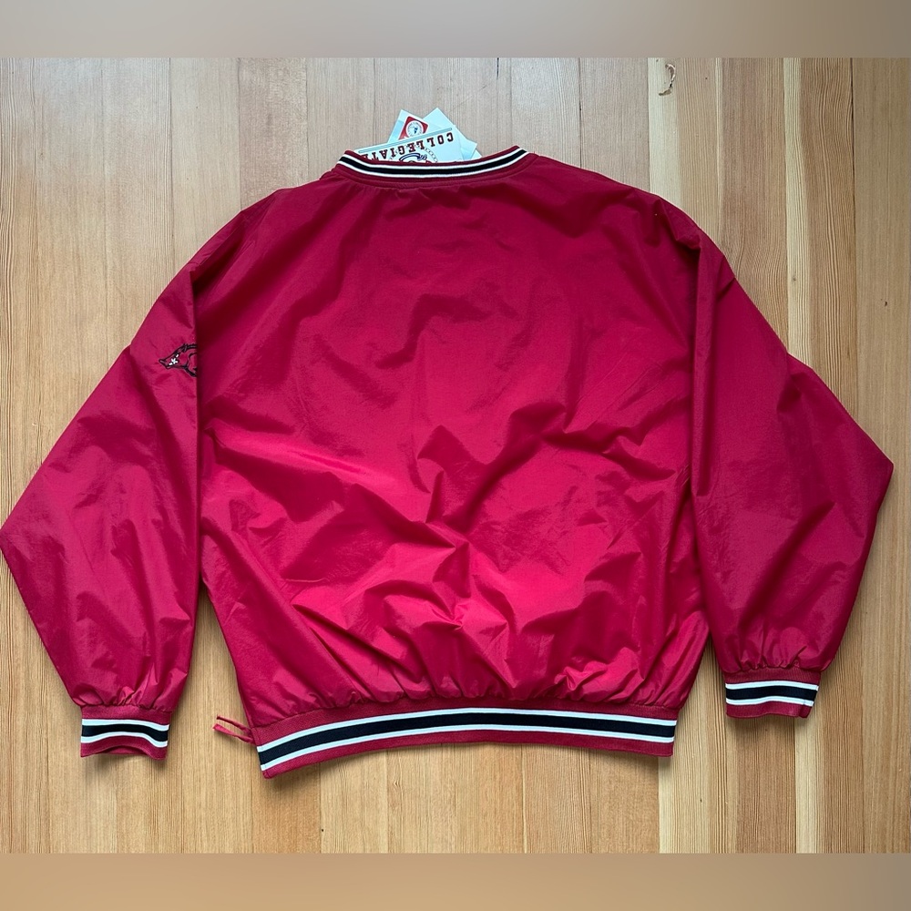 Arkansas Razorbacks Vintage Pullover Jacket Men’s XL 90s NWT! - Picture 2 of 13